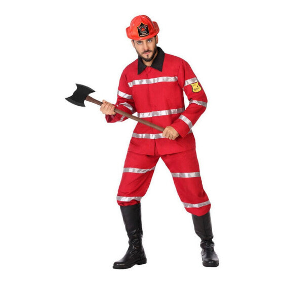 Маскарадные костюмы для взрослых DISFRAZ BOMBERO XS-S Shine Inline 57034 Красный Пожарник XS/S (2 Предметы)