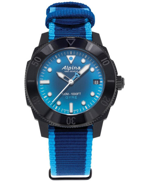 Women's Swiss Automatic Seastrong Gyre Blue Plastic Strap Watch 36mm - Limited Edition