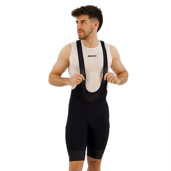 SANTINI Noir Git Padding bib shorts