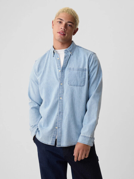 GapHeritage Denim Western Shirt