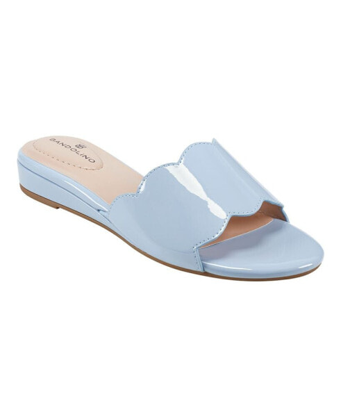 Women's Kayla Open Toe Slip-On Demi Wedge Sandals