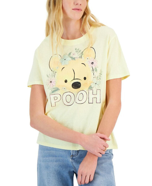 Футболка Disney с принтом Winnie the Pooh и цветочным узором