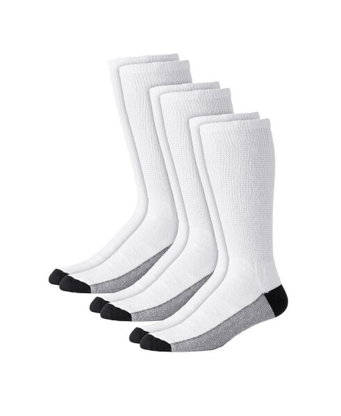 Big & Tall Full Length Cushioned Crew Socks 3-Pack