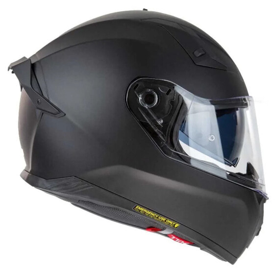 Черный шлем для мотоциклистов NZI Go Rider Stream Full Face Helmet