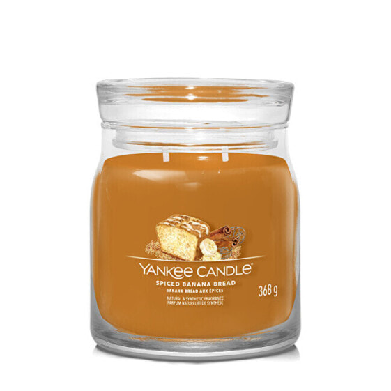 Aromatic candle Signature glass medium Spiced Banana Bread 368 g