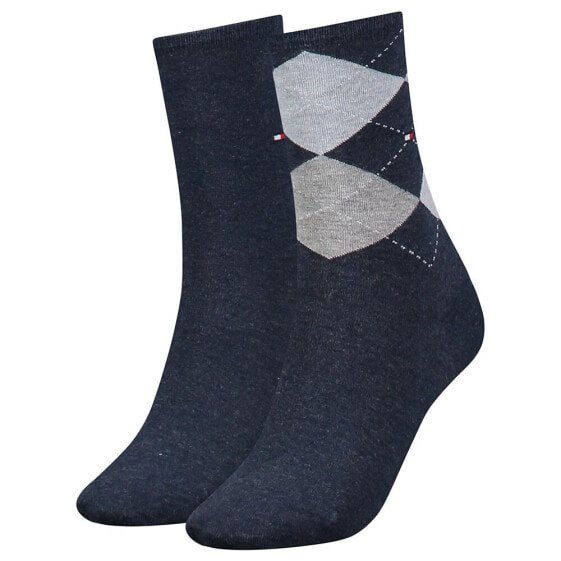 TOMMY HILFIGER Check socks 2 Pairs