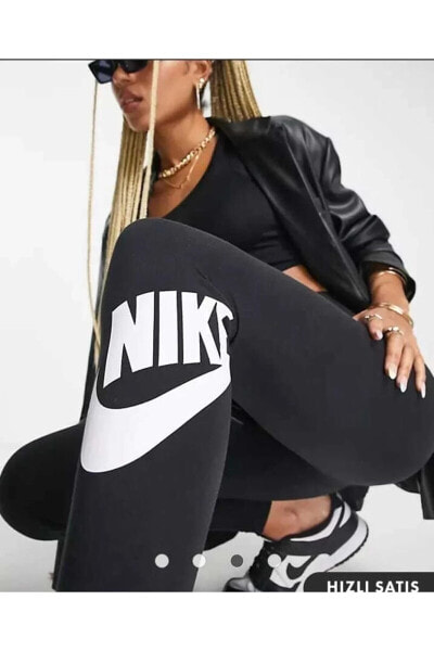 Леггинсы Nike Женские Essential черные из хлопка