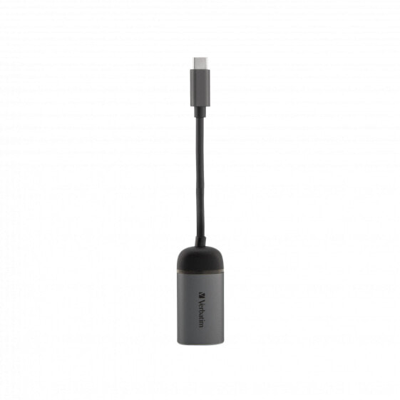 Verbatim 49146 - USB 3.2 Gen 1 (3.1 Gen 1) Type-C - RJ-45 - 1000 Mbit/s - Black - Silver - Metal - 0.01 m