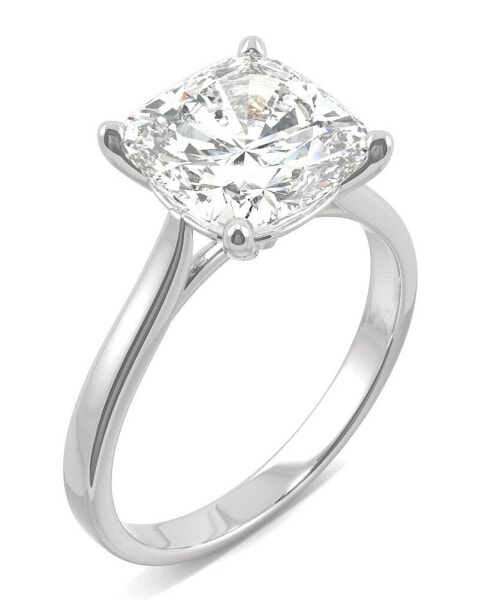 Moissanite Cushion Solitaire Ring (3-1/3 ct. tw.) in 14k White, Yellow or Rose Gold