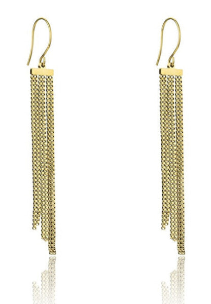 Long gold plated earrings Vivienne EWE23087G