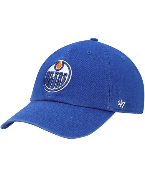 Men's Royal Edmonton Oilers Clean Up Adjustable Hat