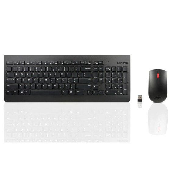 Lenovo 4X30M39472 - Full-size (100%) - Wireless - RF Wireless - Mechanical - Black - Mouse included