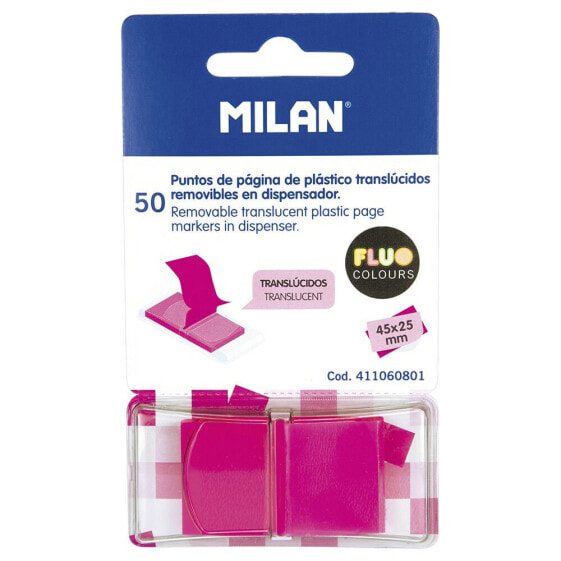 MILAN Dispenser 50 Translucent Page Markers