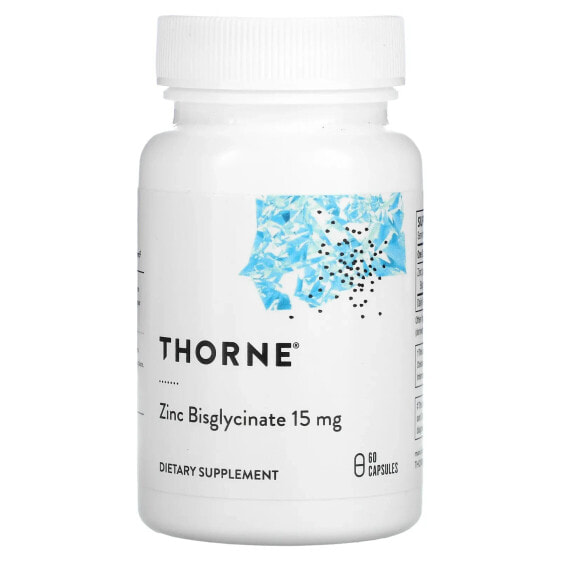 Витаминно-минеральный комплекс Thorne Цинк Bisglycinate, 15 мг, 60 капсул
