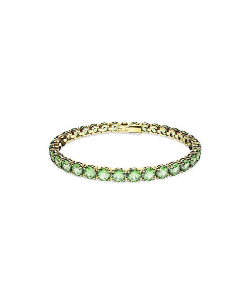 Crystal Round Cut Matrix Tennis Bracelet