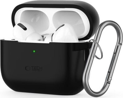 Tech-Protect TECH-PROTECT SILICONE HOOK APPLE AIRPODS PRO 1 / 2 BLACK