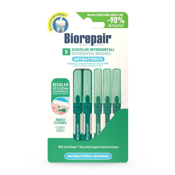 Biorepair Antibacterial Interdental Brush Regular 0,82 mm 5 St. zwischenraumzahnbürste unisex Interdentalbürsten 5 St.