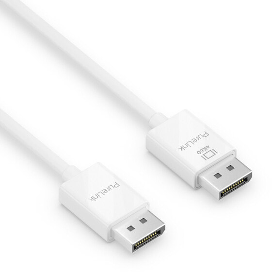PureLink Premium 4K DisplayPort Cable – 1.50m, White, 1.5 m, DisplayPort, DisplayPort, Male, Male, 3840 x 2160 pixels