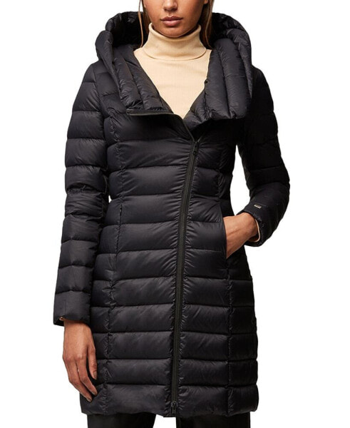 Women's Asymmetric Hooded Down Puffer Coat