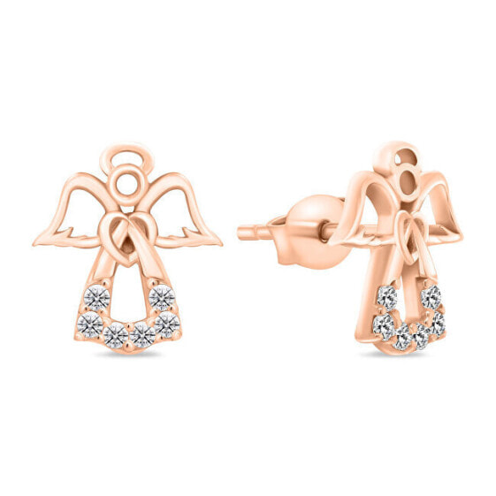 Charming rose gold earrings Angels EA979RAU
