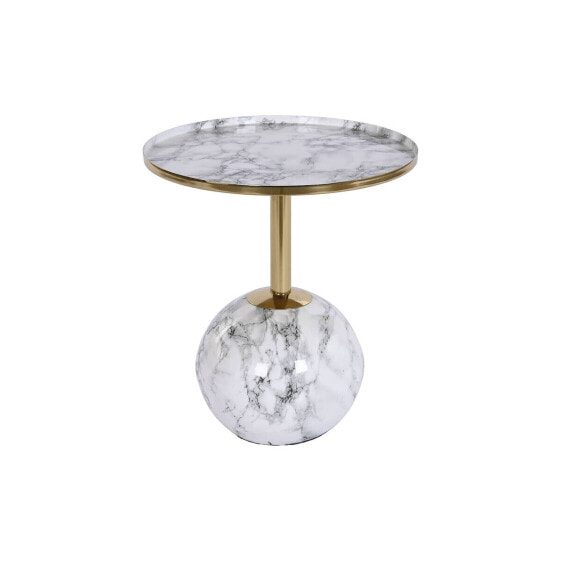 Side table DKD Home Decor 41 x 41 x 47 cm Golden White Iron