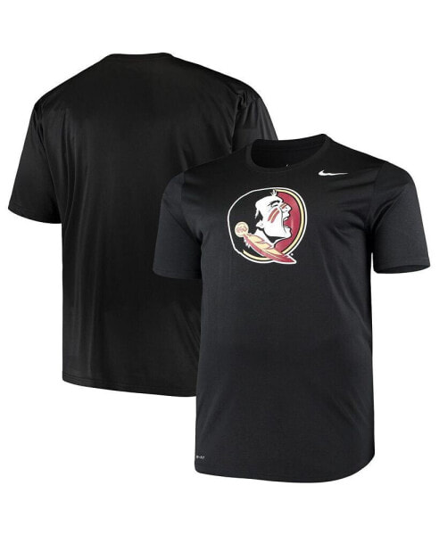 Men's Black Florida State Seminoles Big and Tall Legend Primary Logo Performance T-shirt