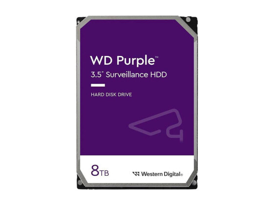 WD WD85PURZ 8TB WD Purple Surveillance Internal Hard Drive HDD - SATA 6 Gb/s, 25