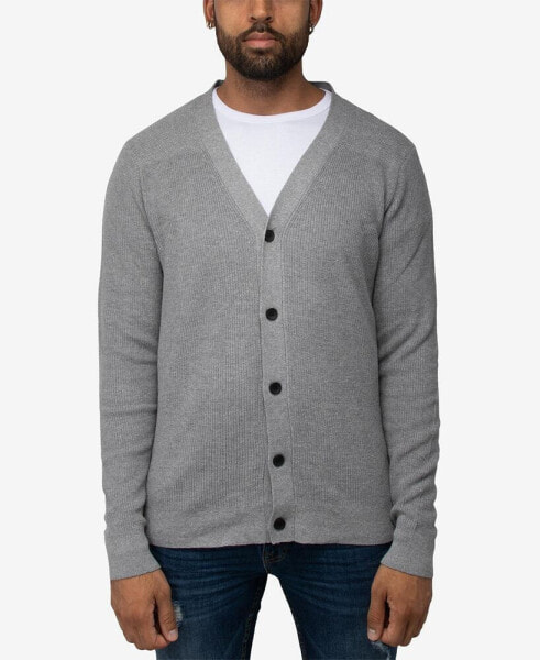 Men's Basic Ribbed Cardigan