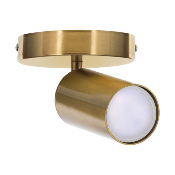 Activejet SPECTRA single gold ceiling wall lamp GU10 for living room - Recessed - Cylinder - 1 bulb(s) - GU10 - IP20 - Gold