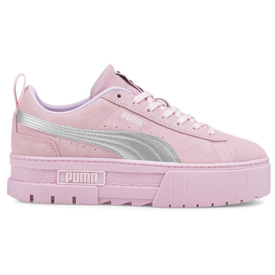 Кроссовки женские Puma Lipa X Mayze Metallic Platform Розовые