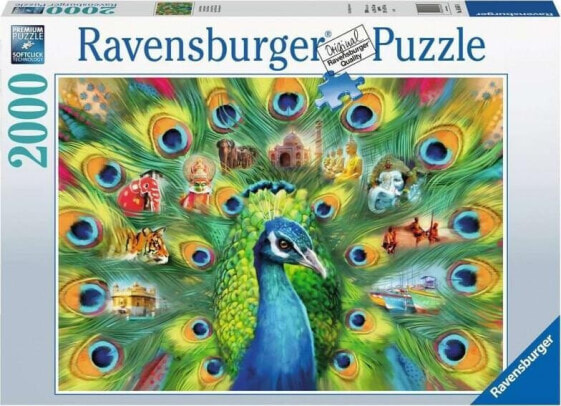 Ravensburger Puzzle 2000 elementów Pawia kraina