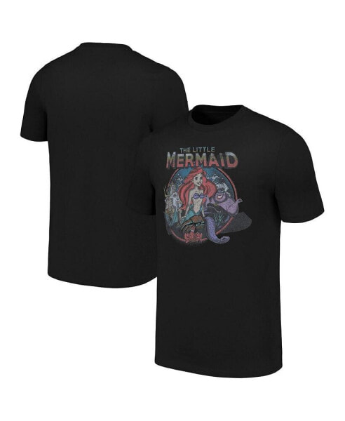 Men's and Women's Black The Little Mermaid T-shirt