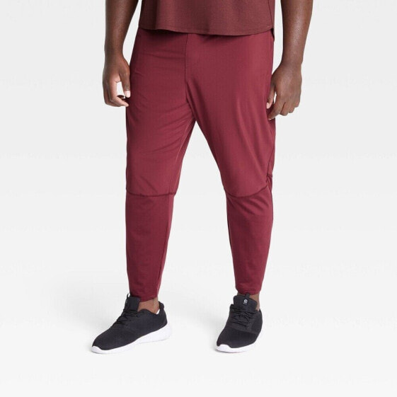 All in Motion Jogger Pants Men's 2XL Maroon Tapered Leg Big & Tall All in Pants