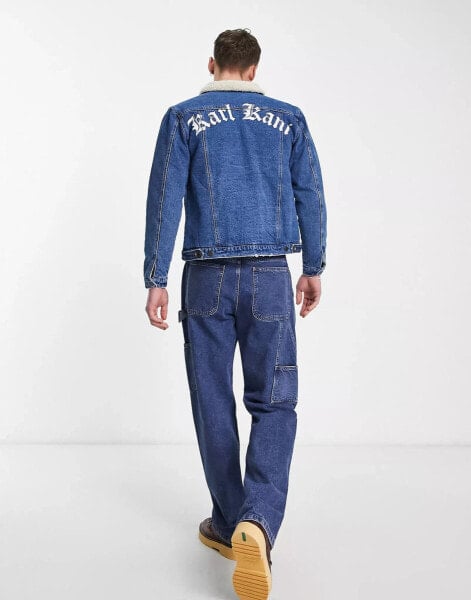 Karl Kani – Old English – Jeansjacke in Blau