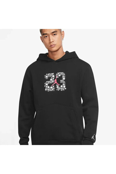 DJ0218-010 Jordan Sport DNA Fleece Pullover Hoodie Erkek Siyah Spor Sweatshirt