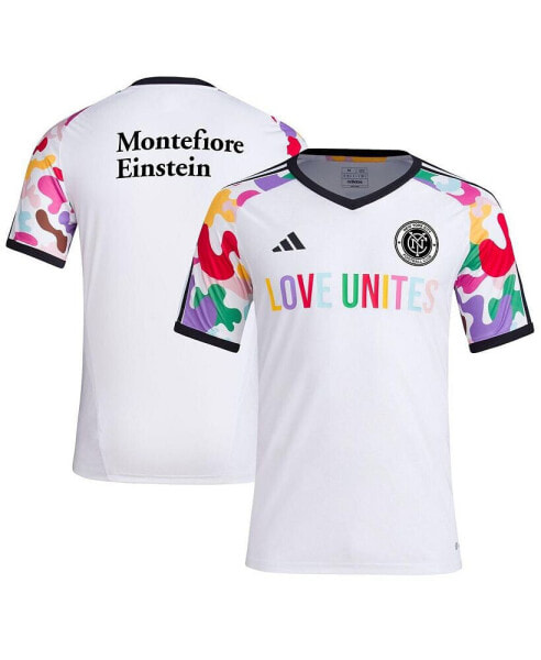 Men's White New York City FC 2023 Pride Pre-Match Top