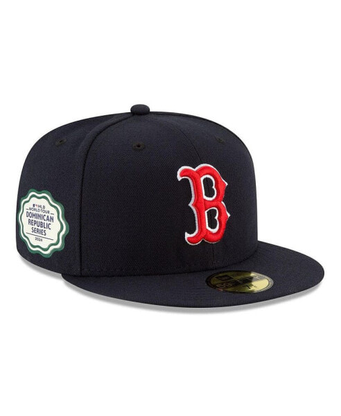 Men's Navy Boston Red Sox 2024 MLB World Tour: Dominican Republic Series 59FIFTY Fitted Hat
