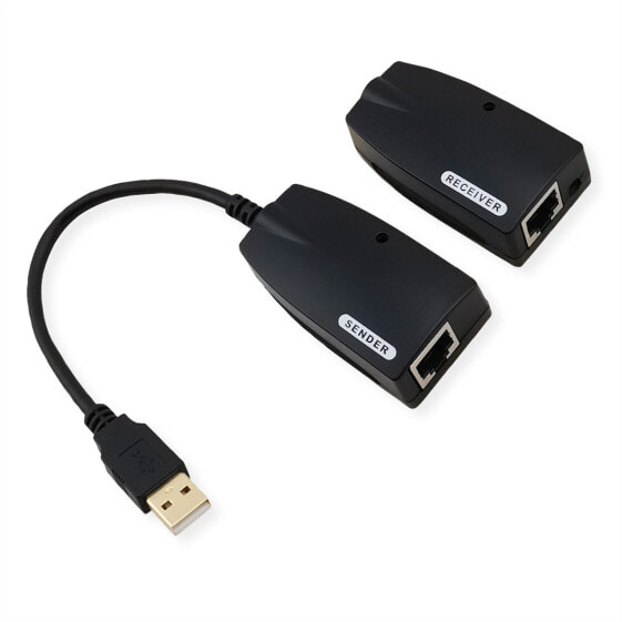 Кабель USB-A - RJ-45 VALUE by ROTRONIC-SECOMP AG 12.99.1123 - 0.15 м - черный