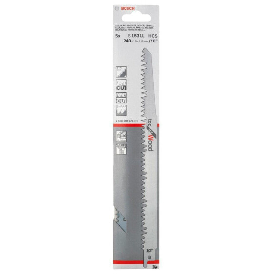 BOSCH PROFESSIONAL 5 Saber Saw Blade 1531 L