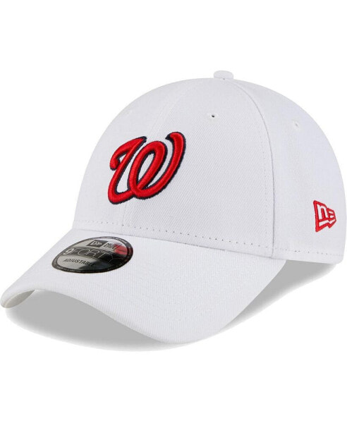 Men's White Washington Nationals League II 9FORTY Adjustable Hat