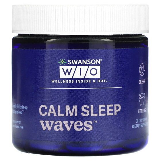 Таблетки для сна Calm Sleep Waves, 30 шт. Swanson WIO.