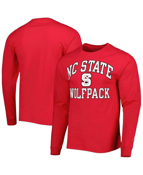 Men's Red NC State Wolfpack High Motor Long Sleeve T-shirt