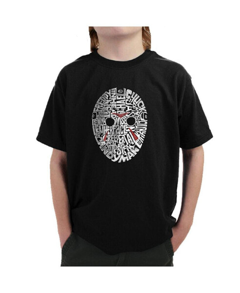 Big Boy's Word Art T-shirt - Slasher Movie Villains