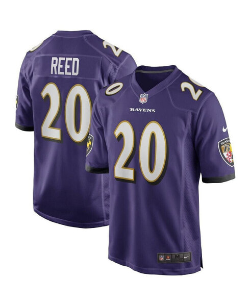 Men's Ed Reed Purple Baltimore Ravens Game Retired Player Jersey