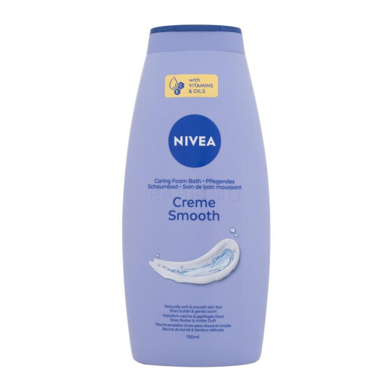 Nivea Creme Smooth Caring Foam Bath 750 ml badeschaum für Frauen