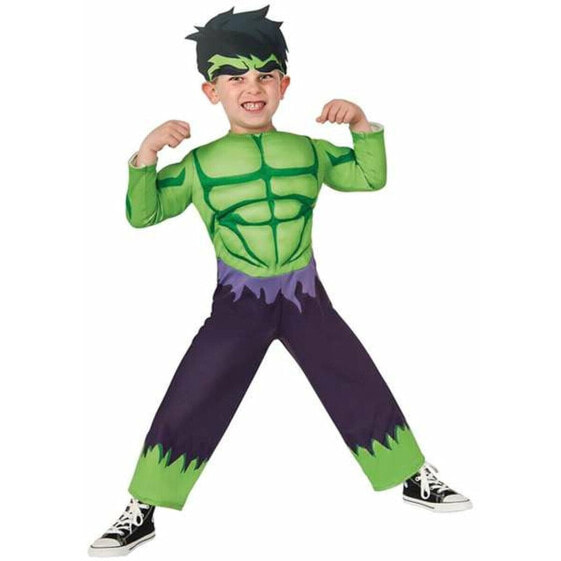 Маскарадные костюмы для детей Зеленый Человек-качок 2 Предметы
