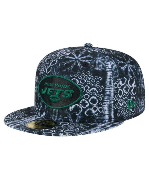 Men's Black New York Jets Shibori 59Fifty Fitted Hat