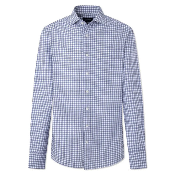 HACKETT Cotton Tencel Check long sleeve shirt