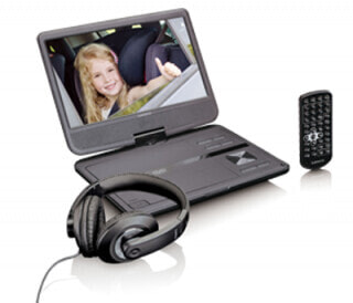 Lenco DVP-1010 - Black - CD - DVD - NTSC - PAL - 25.4 cm (10") - 1024 x 600 pixels - 16:9