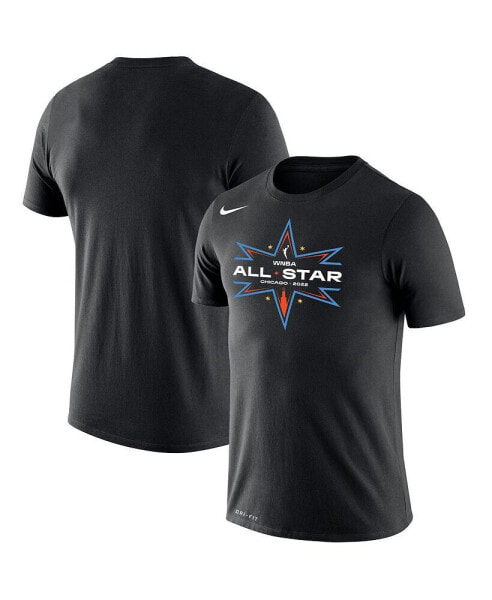 Men's Black 2022 WNBA All-Star Game Logo Legend Performance T-shirt